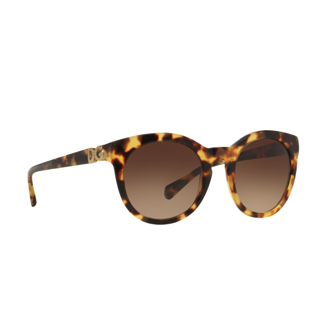 Dolce and Gabbana - Sunglasses for Women, Cube Havana-Brown Gradient - 52-21-140 mm