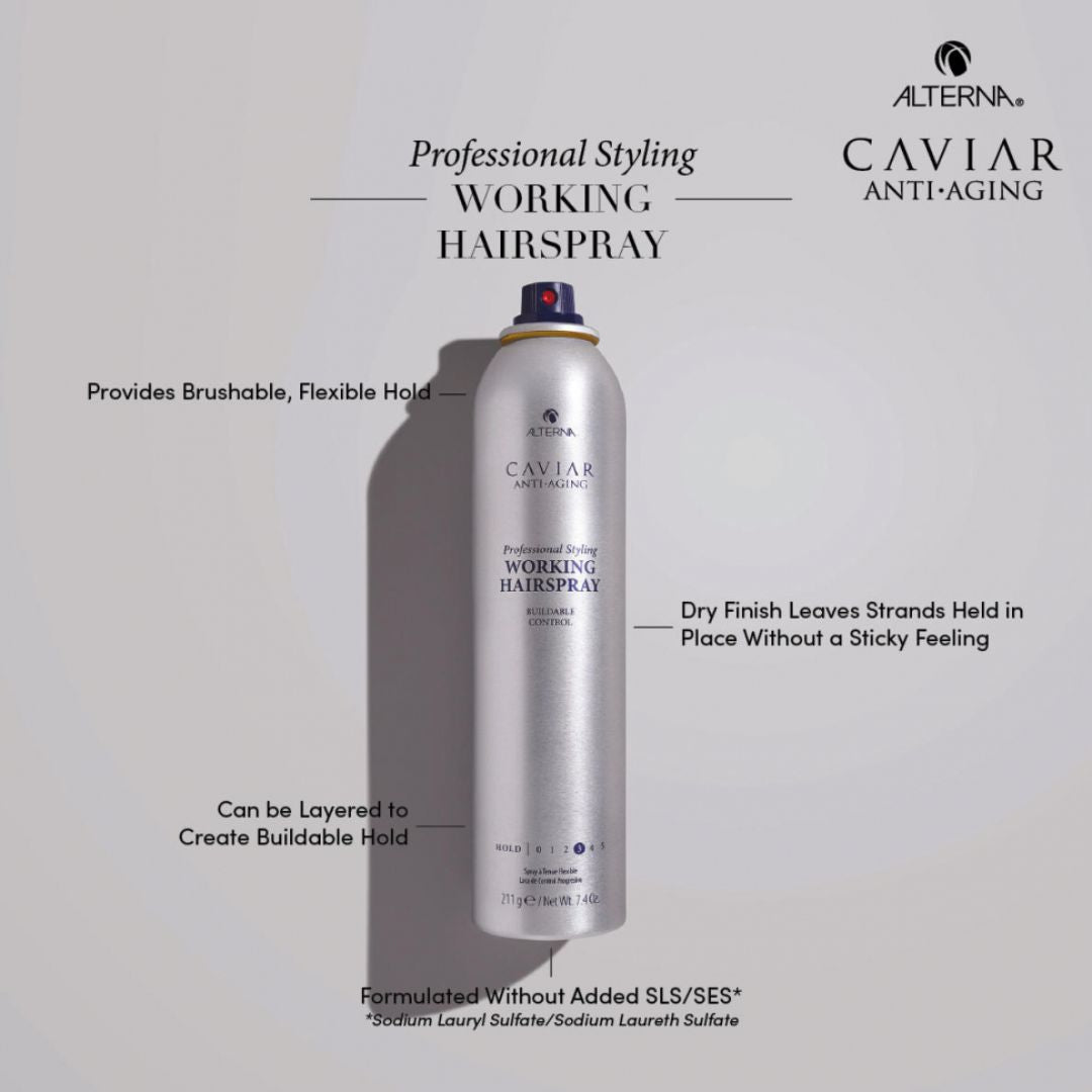 Alterna - Caviar Anti Aging Working Hairspray Buildable Control All Hair Types - 2 x 15.5 Oz