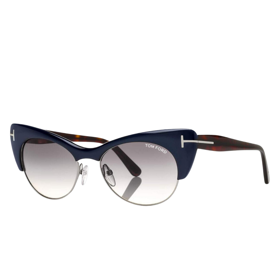 Tom Ford - Sunglasses for Women, Navy Blue-Blue Gradient - 54-17-140 mm