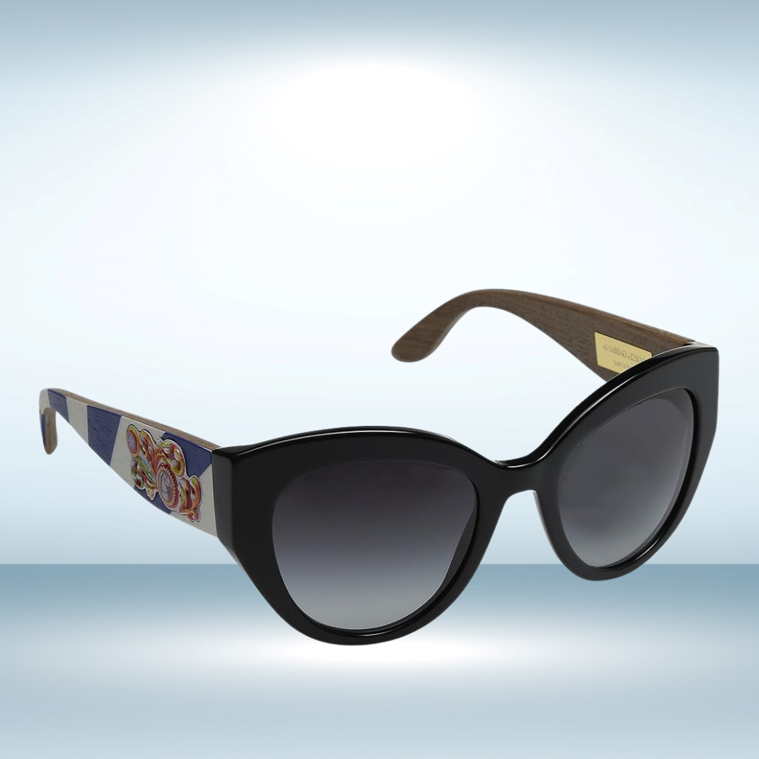 Dolce and Gabbana - Sunglasses for Women, Black-Grey Gradient - 52-21-145 mm