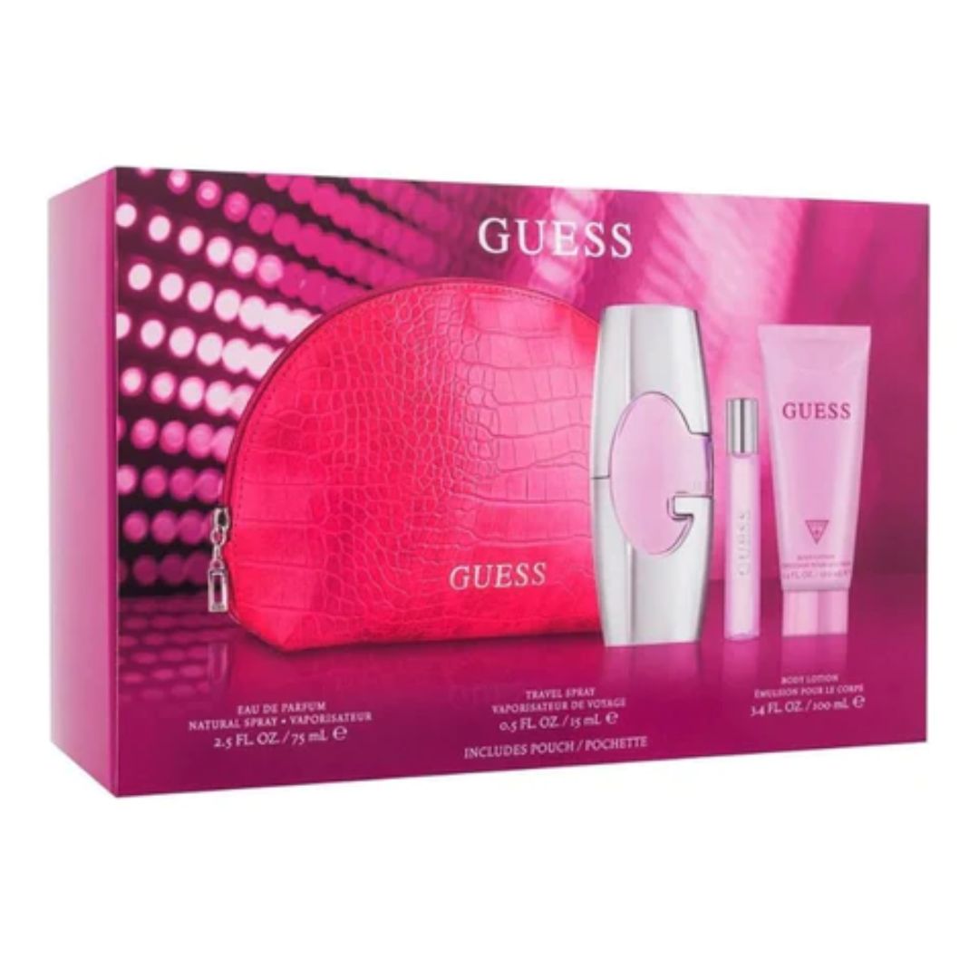 Guess - Parlux Gift Set with Pouch - 4 Piece