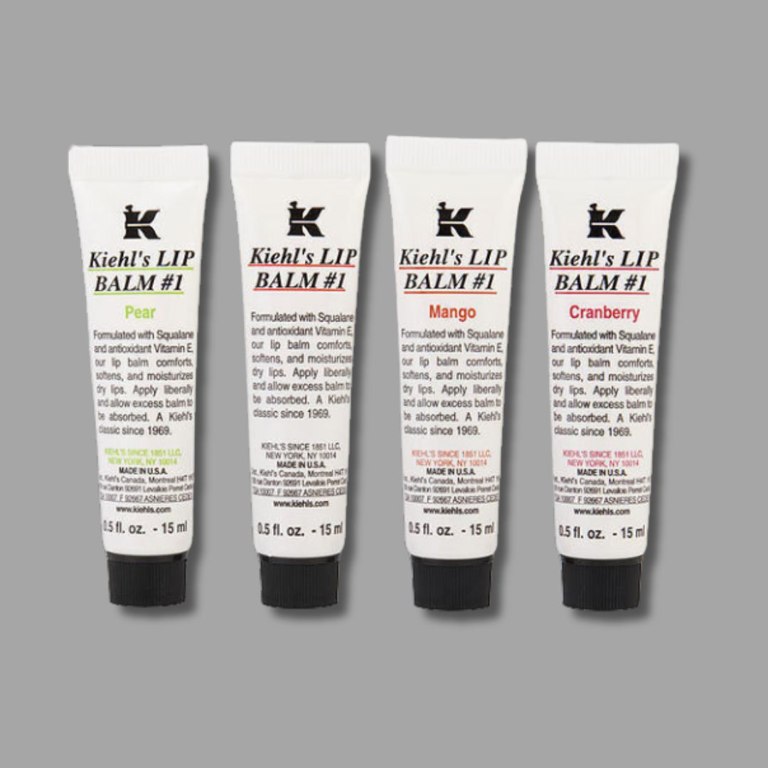 Kiehl's - Lip Balm #1 SPF 4 Kit Original ,Cranberry, Pear & Mango - 0.5 Oz Each