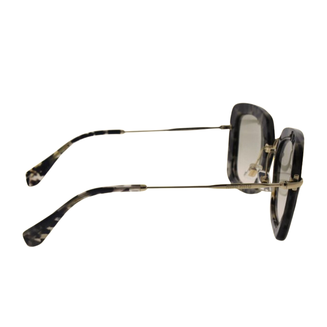 Miu Miu - Sunglasses for Women, Marble White Black-Beige Gradient - 52-26-140 mm