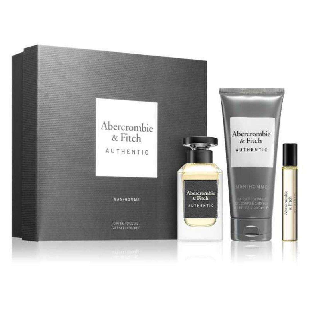 Abercrombie & Fitch - Authentic EDT GIft Set for Men - 3 Piece