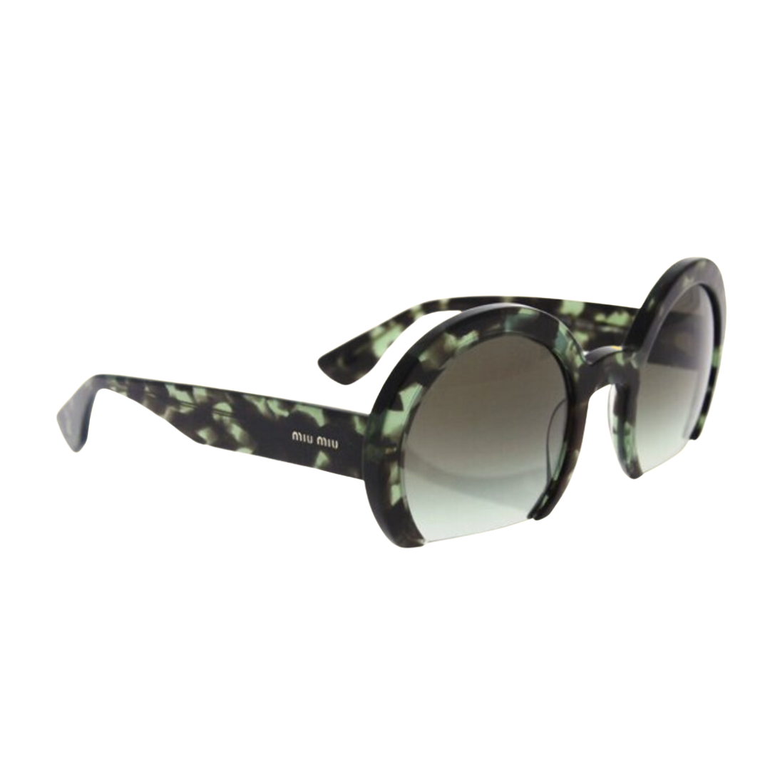 Miu Miu - Sunglasses for Women, Green Tortoise-Green Gradient - 52-25-140 mm