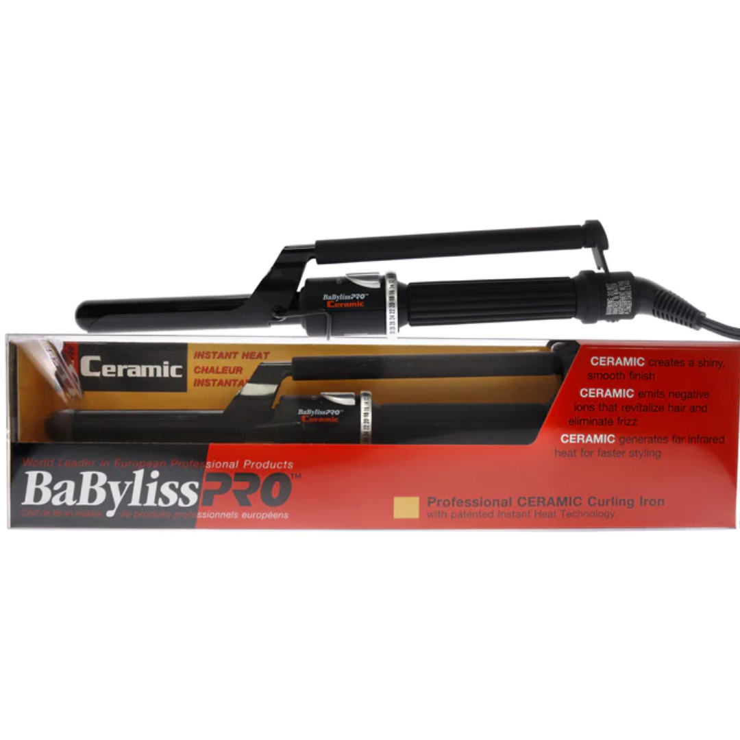 BaBylissPRO - Babyliss PRO Professional Ceramic Curling Iron - BABC75MC, Black - 0.75 Inch
