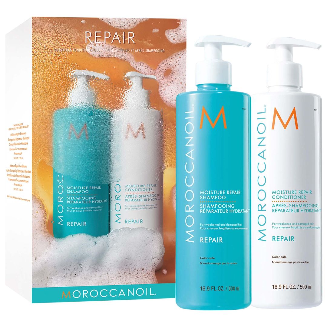 Moroccanoil - Moisture Repair Shampoo & Conditioner Set - 16.9 Oz per bottle