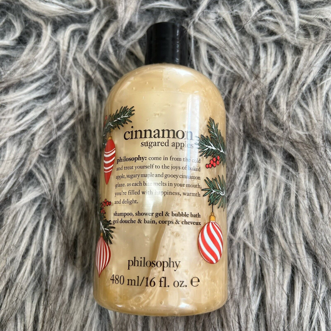 Philosophy - Cinnamon Sugared Apples, Shampoo, Shower Gel, and Bubble Bath - 16 Oz