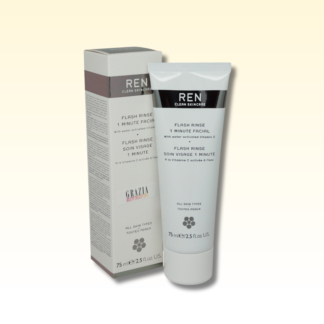 REN - Flash Rinse 1 Minute Facial - 2.5 Oz