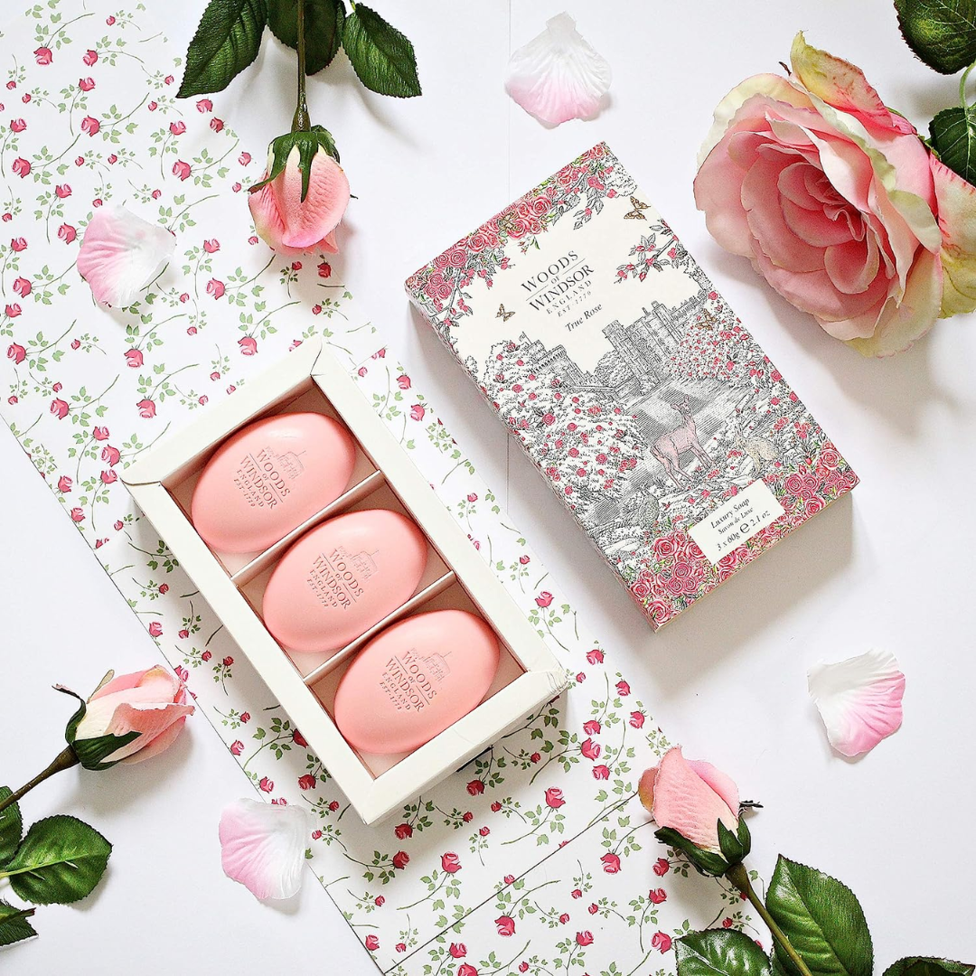 Woods of Windsor - True Rose, Luxury Soap - 3 X 2.1 Oz