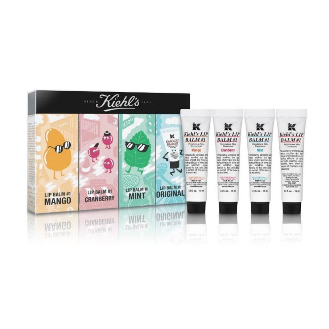Kiehl's - Lip Balm Set of 4 Original, Mint, Cranberry & Mango - 0.5 Oz Each