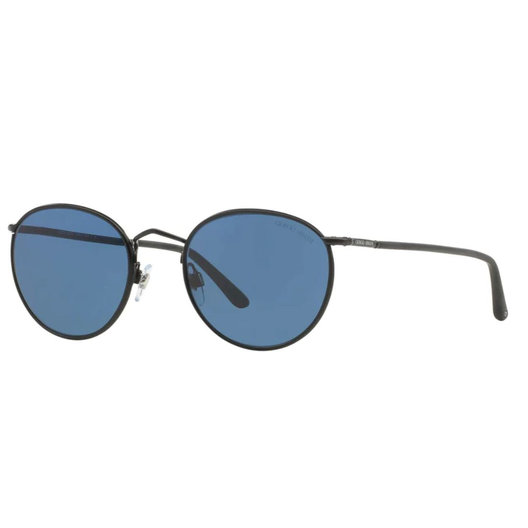 Giorgio Armani - Sunglasses, Frames Of Life - Matte Black-Dark Blue - 51-20-145 mm