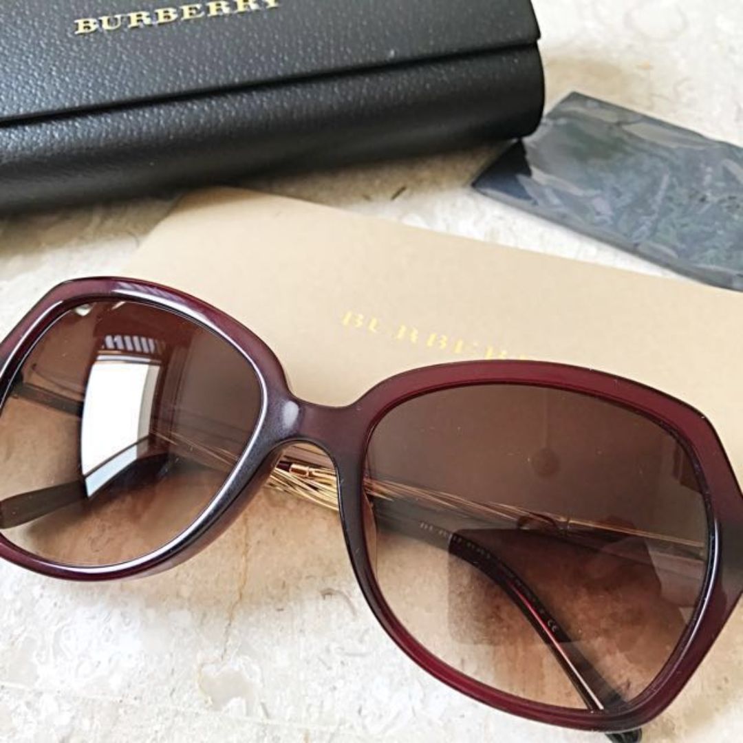 Burberry - Sunglasses for Women, Bordeaux - 57-17-135 mm