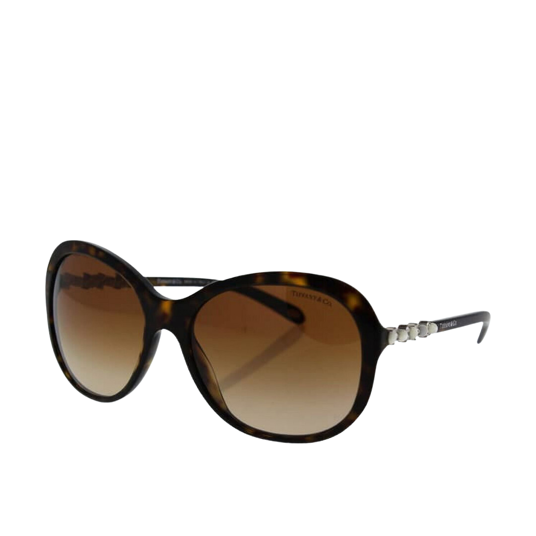 Tiffany and Co. - Sunglasses for Women, Dark Havana-Brown Gradient - 58-17-140 mm