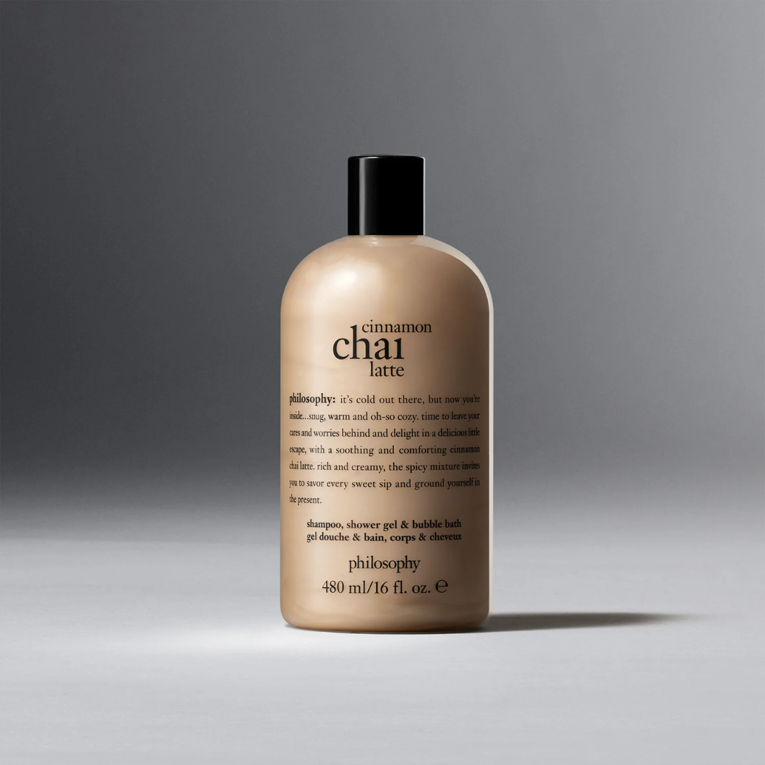 Philosophy - Cinnamon Chai Latte, Shampoo, Shower Gel, and Bubble Bath - 16 Oz