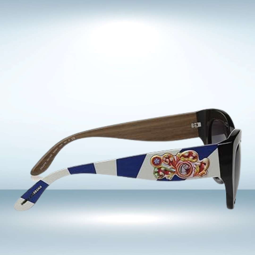 Dolce and Gabbana - Sunglasses for Women, Black-Grey Gradient - 52-21-145 mm