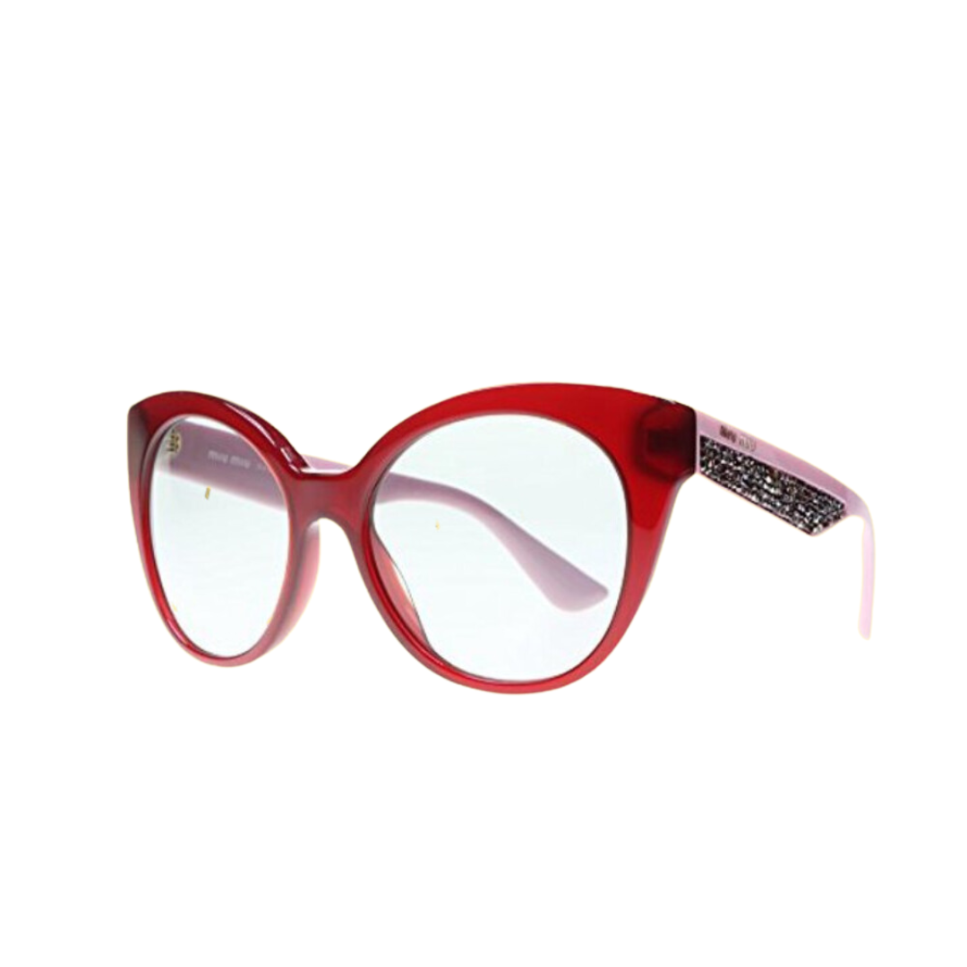 Miu Miu - Sunglasses for Women, Opal Bordeaux-Grey - 55-18-140 mm