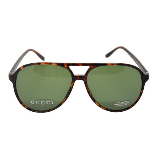 Gucci - Sunglasses, Dark Havana/Green - 59-14-140 mm