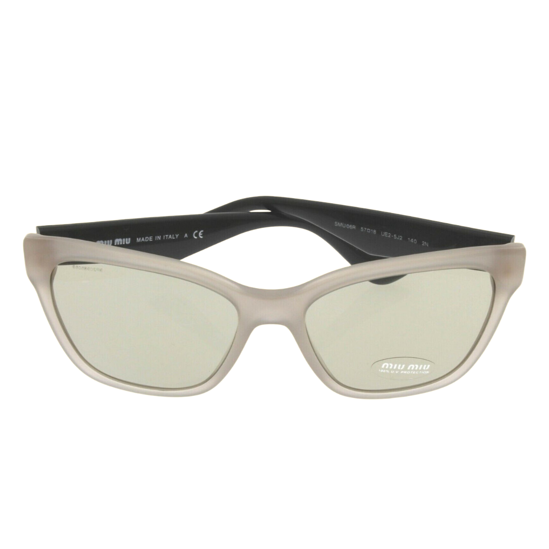 Miu Miu - Sunglasses for Women, Black Opal Argil-Light Brown - 57-18-140 mm