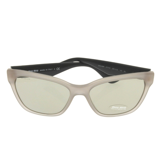 Miu Miu - Sunglasses for Women, Black Opal Argil-Light Brown - 57-18-140 mm