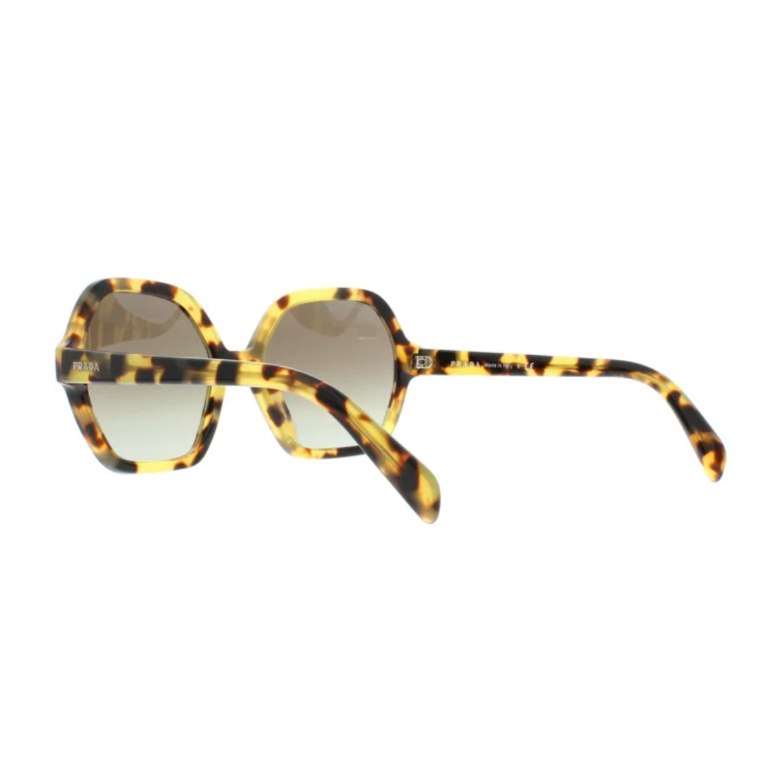 Prada - Sunglasses for Women, Medium Havana-Green Gradient Grey - 56-18-135 mm