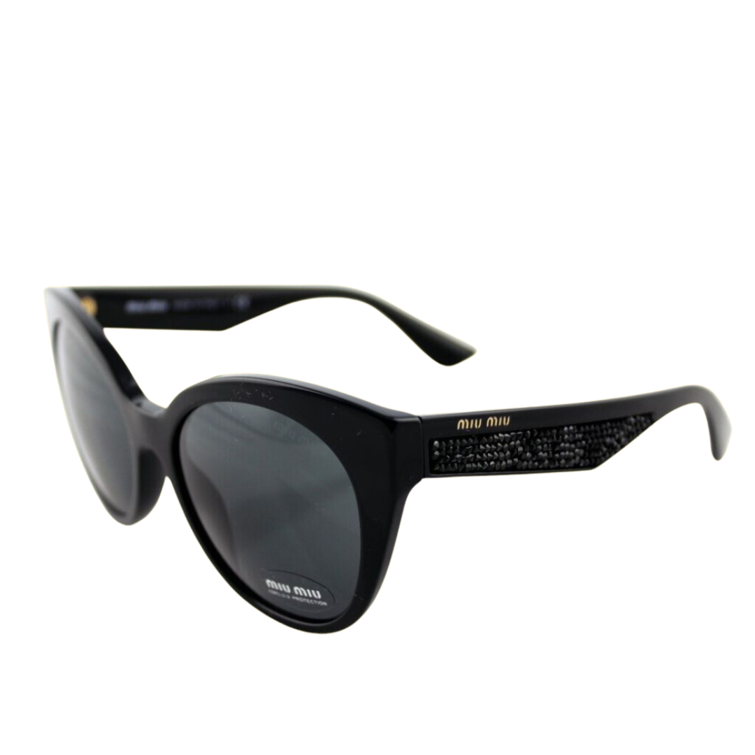 Miu Miu - Sunglasses for Women, Black-Grey - 55-18-140 mm