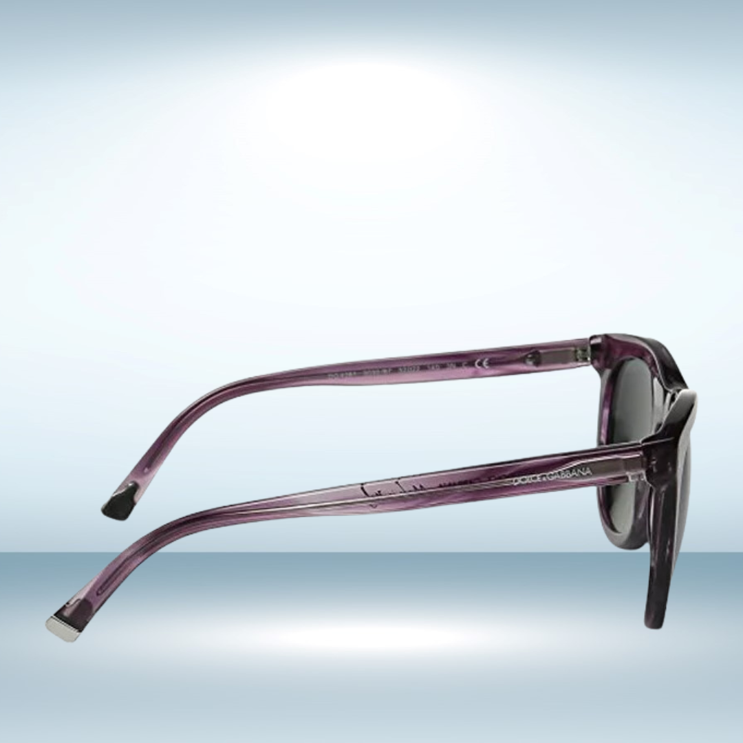 Dolce and Gabbana - Sunglasses for Women, Striped Violet-Grey - 52-22-140 mm