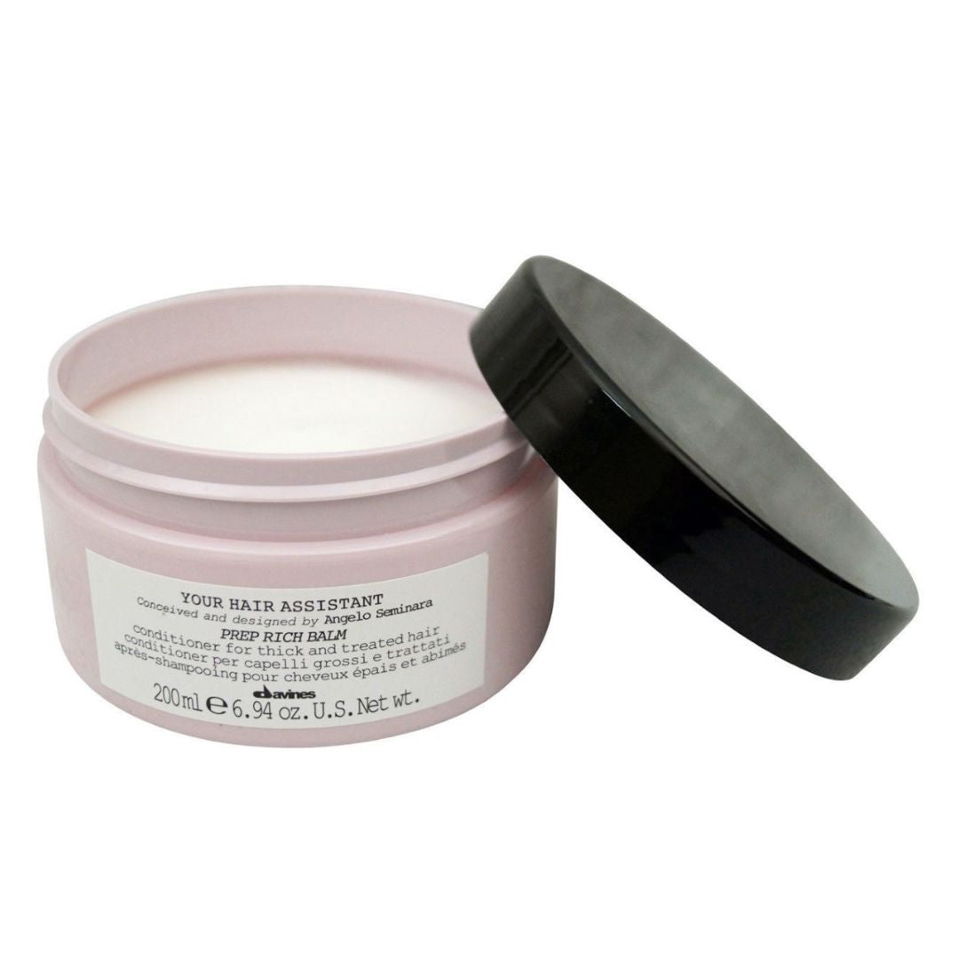 Davines - Your Hair Assistant Prep Rich Balm Conditioner For Thick and Treated Hair - 6.94 Oz