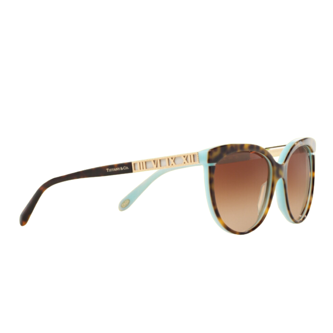 Tiffany and Co. - Sunglasses for Women, Havana Blue-Brown Gradient - 56-16-140 mm