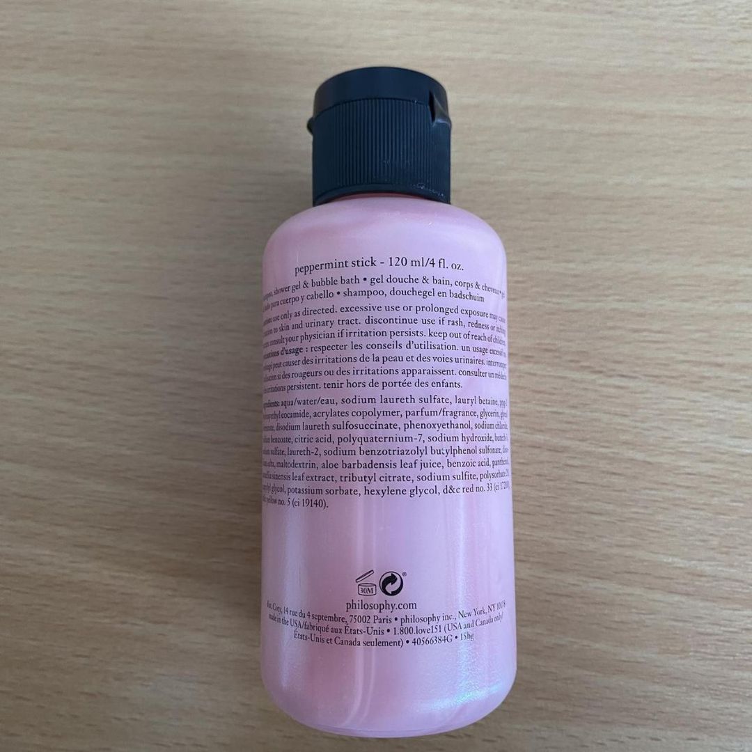 Philosophy - Peppermint Stick Shampoo, Shower Gel, & Bubble Bath - 6 Oz