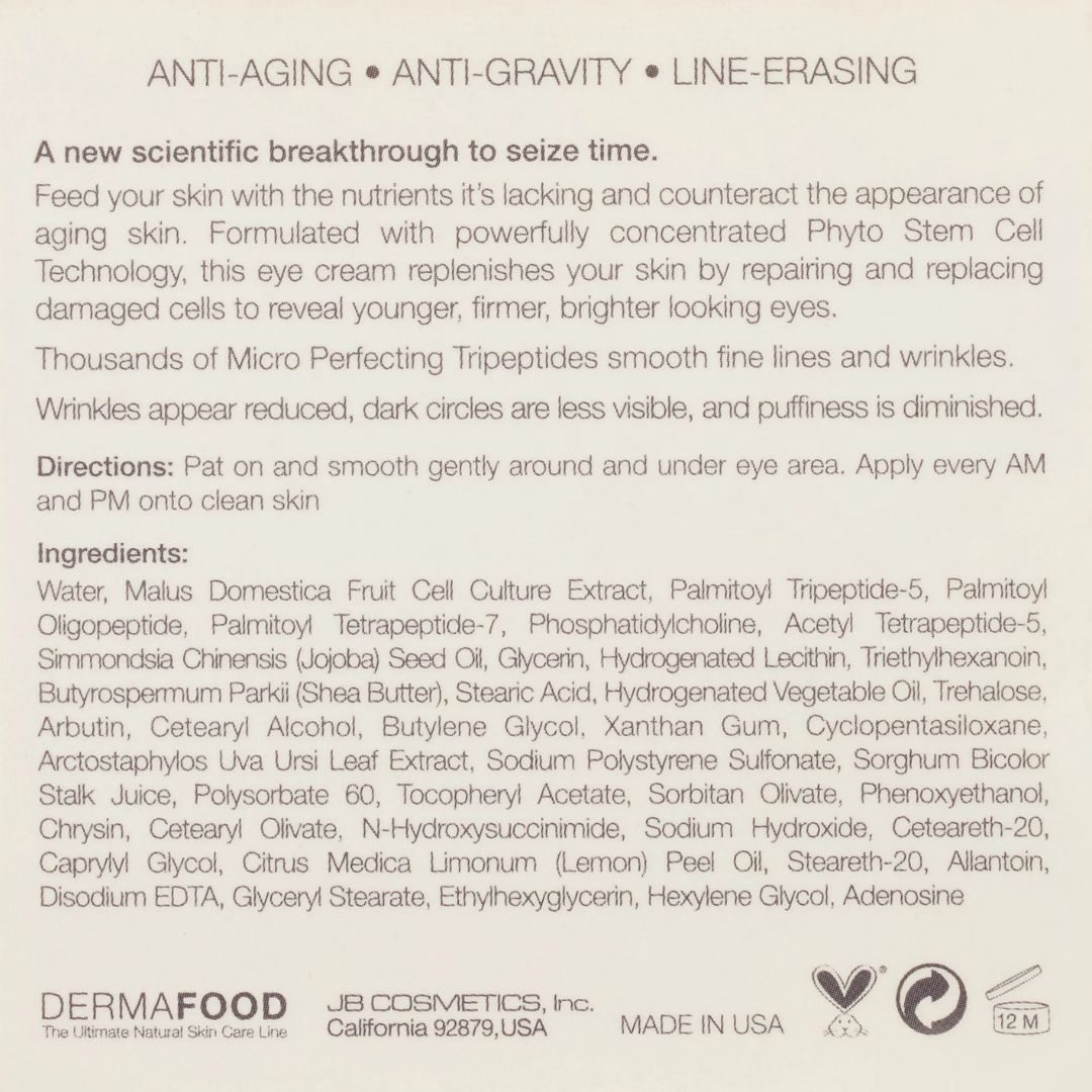 LashFood - DermaFood Cellular Eye Perfecting Cream - 0.51 Oz