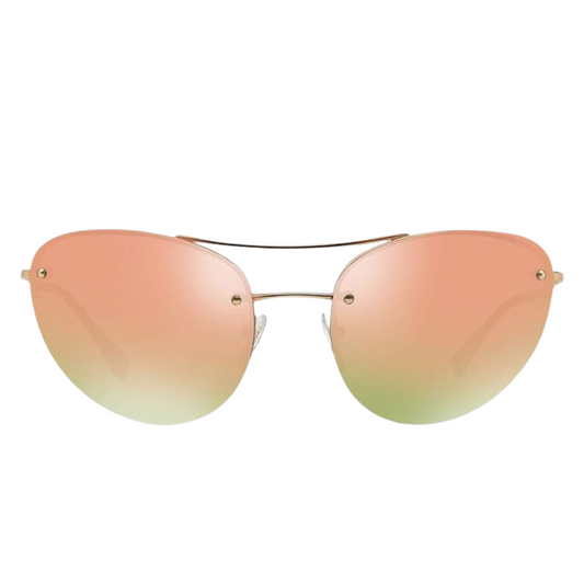 Prada - Sunglasses for Women, Pale Gold-Grey Rose Gold - 59-18-135 mm