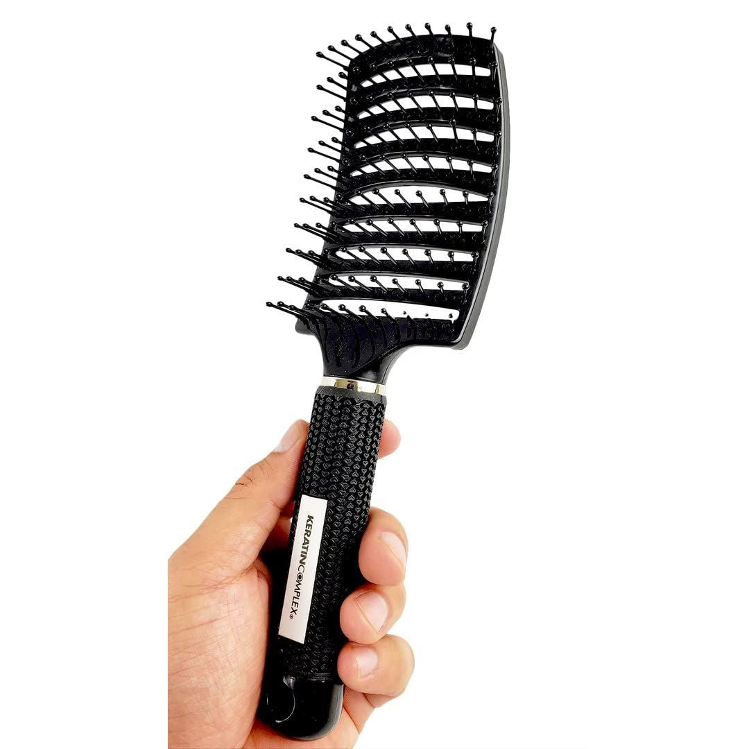 Keratin Complex - Curved Vent Brush, Black - 1 Pc