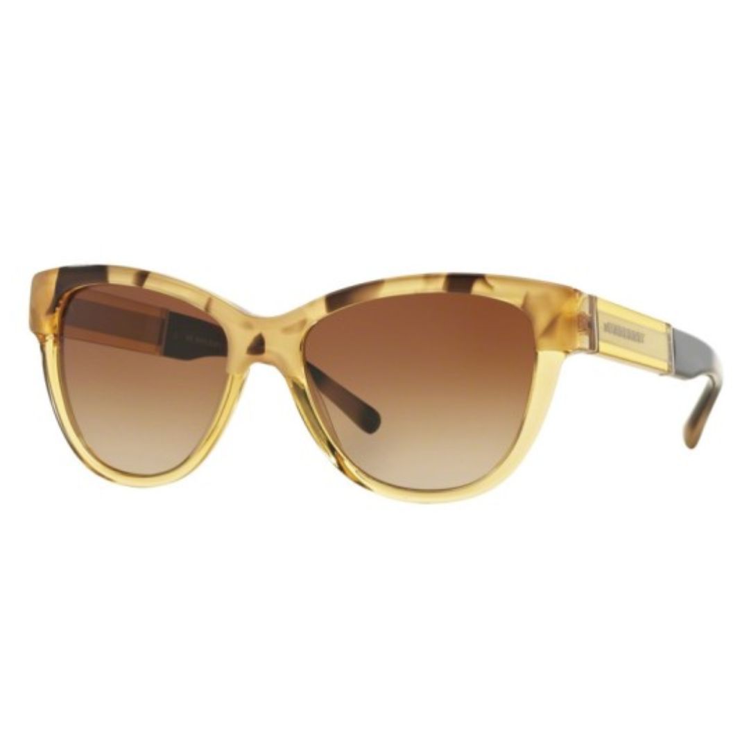 Burberry - Sunglasses for Women, Transparent Yellow-Brown Gradient - 55-17-140 mm