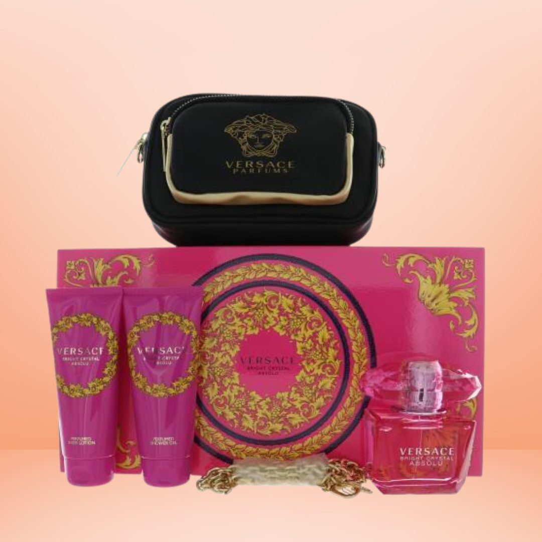 Versace - Bright Crystal Absolu Gift Set women with Purse - 4 Piece