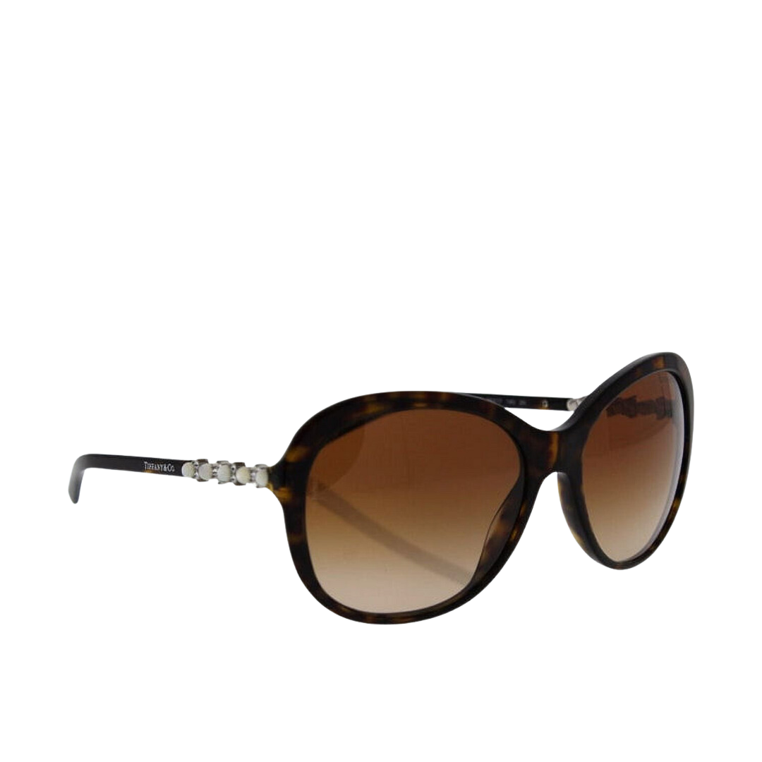 Tiffany and Co. - Sunglasses for Women, Dark Havana-Brown Gradient - 58-17-140 mm