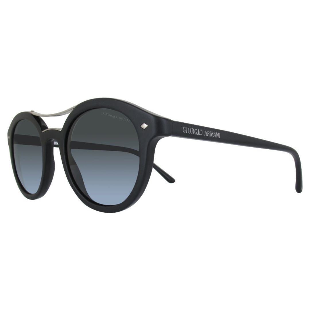 Giorgio Armani - Sunglasses, Frames of Life - Matte Black-Azure - 46-21-140 mm
