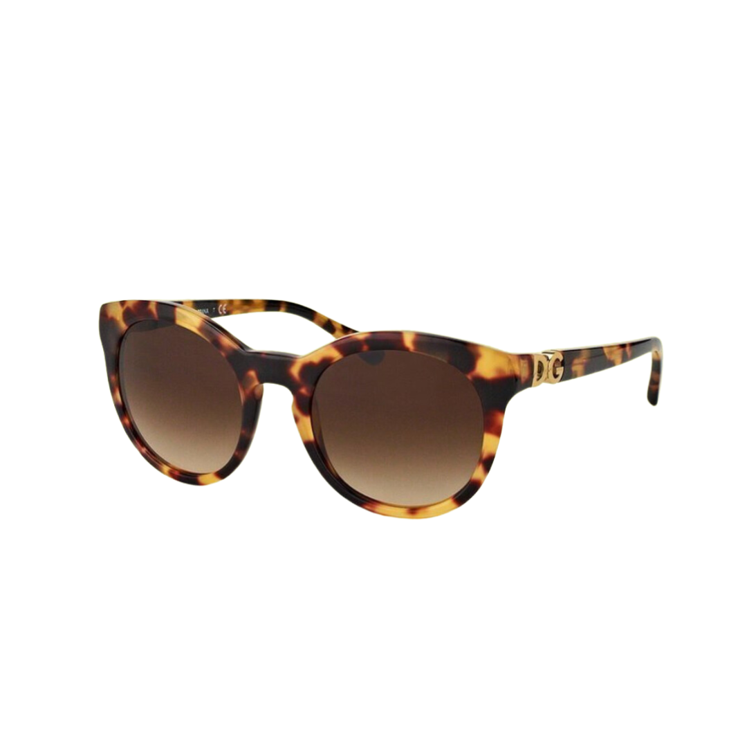 Dolce and Gabbana - Sunglasses for Women, Cube Havana-Brown Gradient - 52-21-140 mm