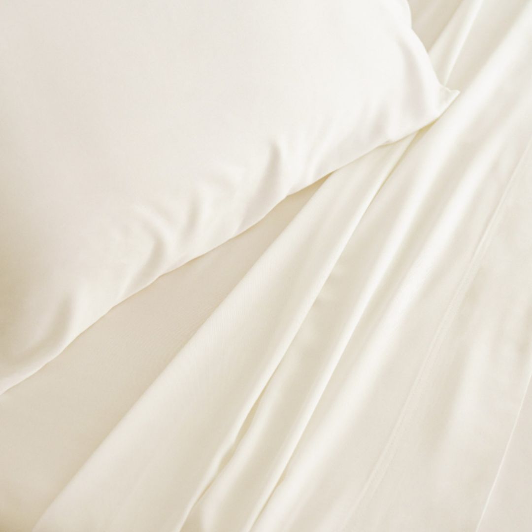 Cariloha - Classic Bamboo Bed Sheet Set, Ivory - 4 Pc