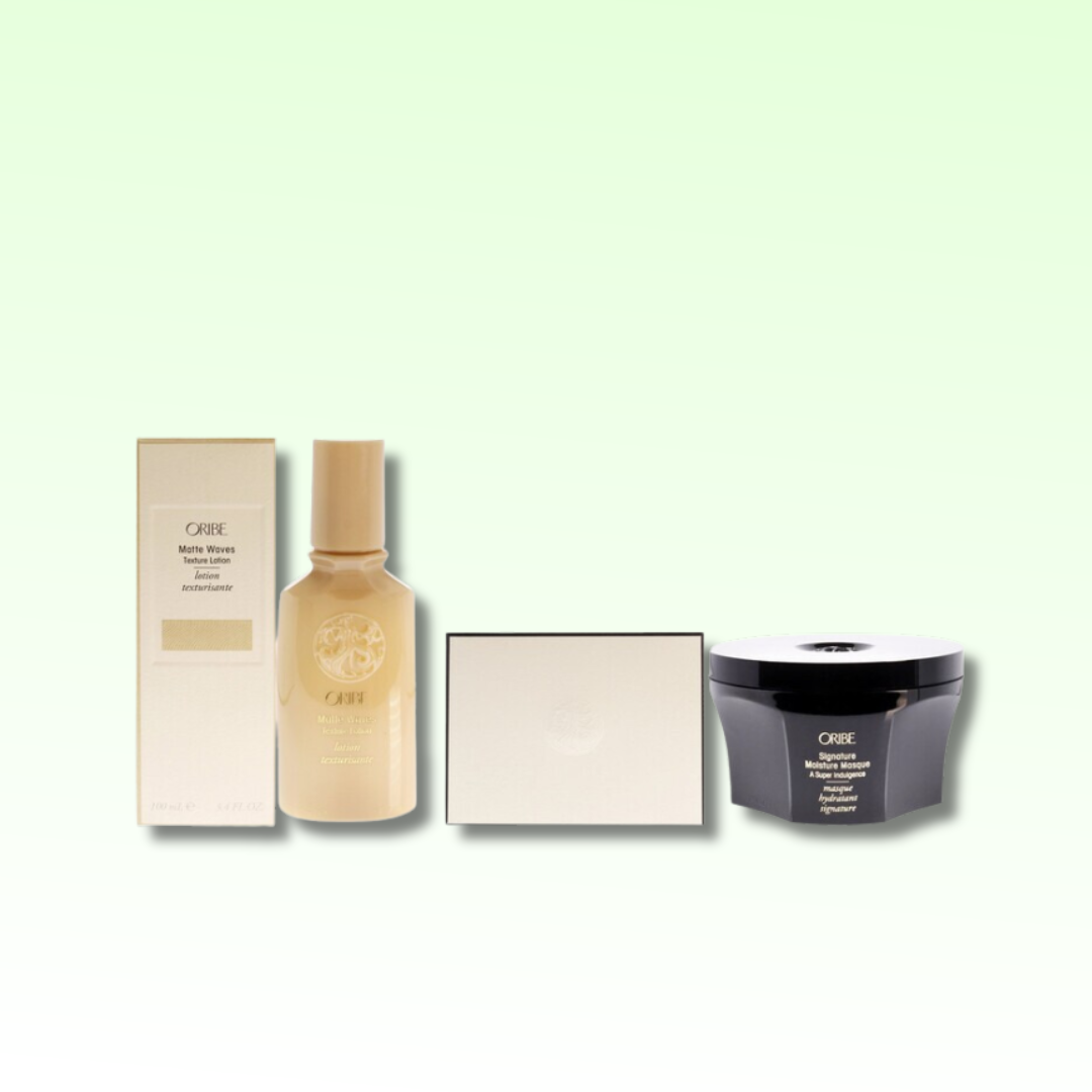 Oribe - Matte Waves Texture Lotion and Signature Moisture Masque Kit - 2 Pc / 3.4 Oz /  5.9 Oz