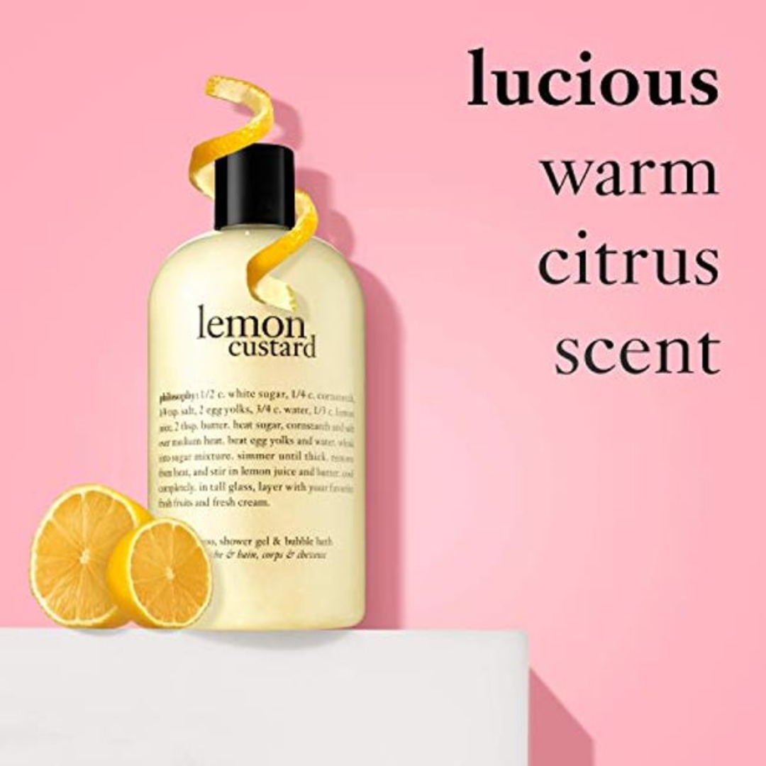 Philosophy - Lemon Custard, Shampoo, Shower Gel, and Bubble Bath - 6 Oz