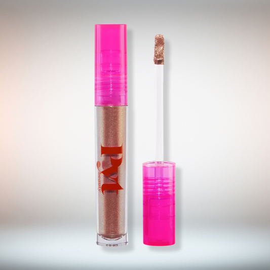 PYT Beauty - Glow Me Liquid Eyeshadow, Rosy Nude - 0.14 Oz