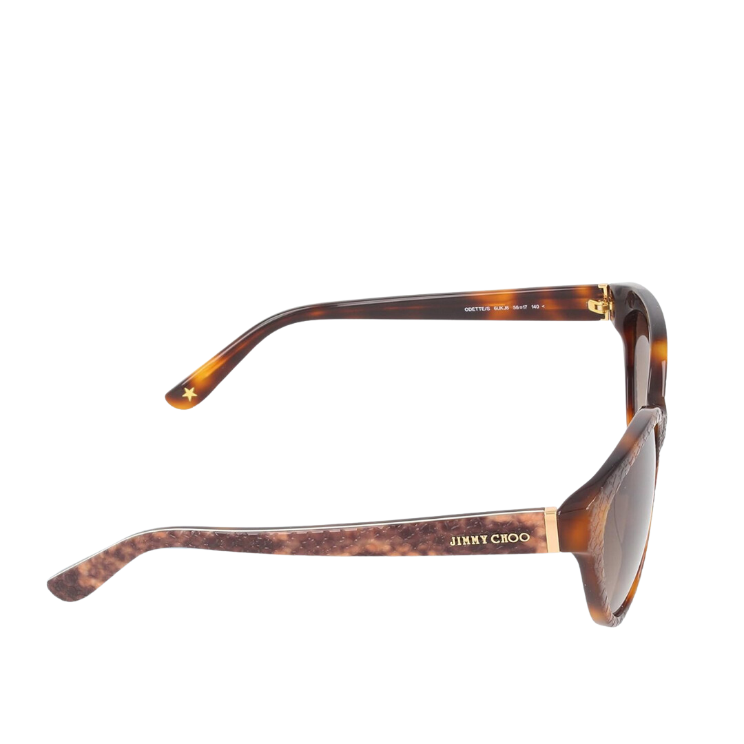 Jimmy Choo - Sunglasses for Women, Havana - 56-17-140 mm