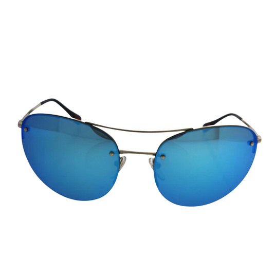 Prada - Sunglasses for Women, Pale Gold-Light Green Blue -  59-18-135 mm