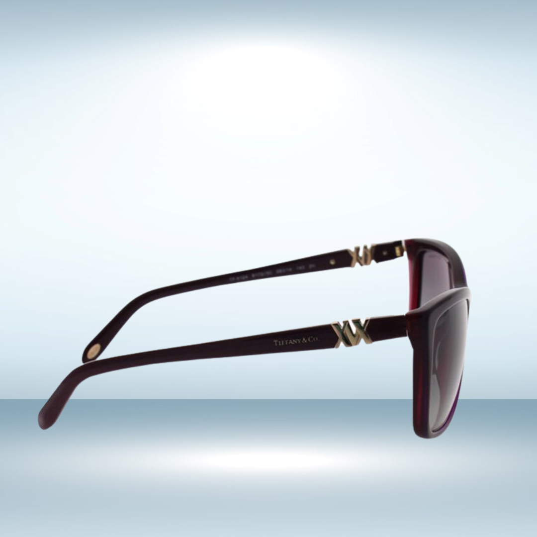 Tiffany and Co. - Sunglasses for Women, Pearl Plum-Grey Gradient - 58-14-140 mm