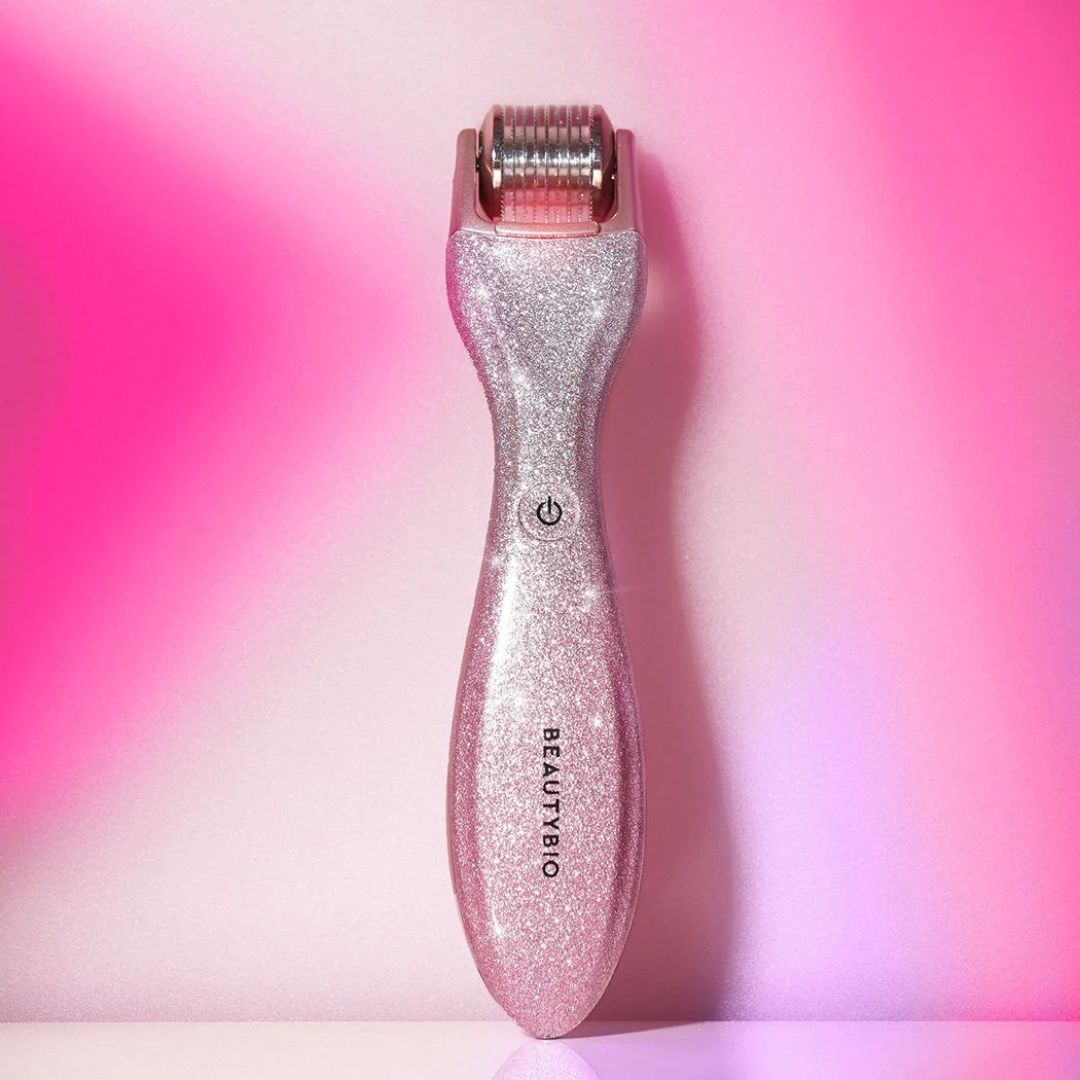 Beautybio - GloPro Regeneration Tool Pink Glitter with 5 Residue Eraser & 1 Skin Prep Pad - 7 Piece