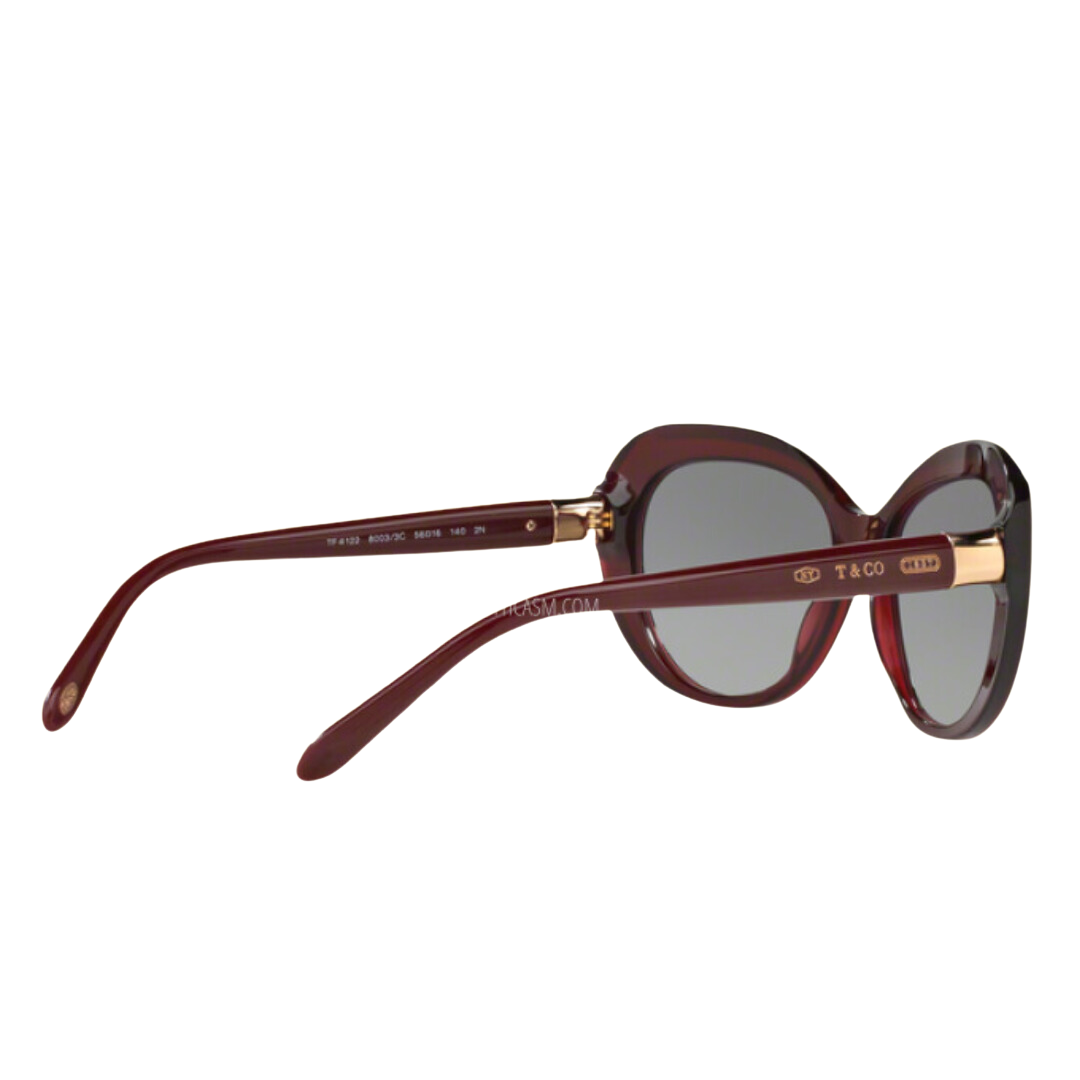 Tiffany and Co. - Sunglasses for Women, Opal Red-Gray Gradient - 56-16-140 mm