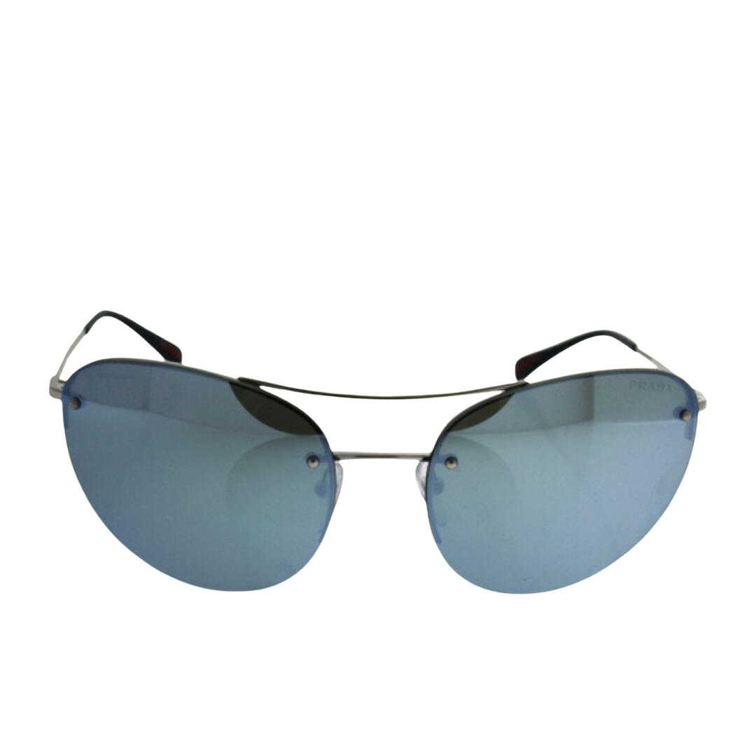 Prada - Sunglasses for Women, Silver-Green Silver - 59-18-135 mm