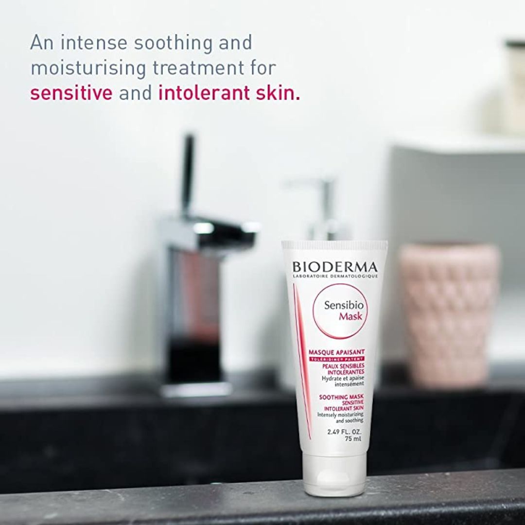 Bioderma - Sensibio Mask Soothing Mask for Sensitive Intolerant Skin - 2 X 2.54 Oz