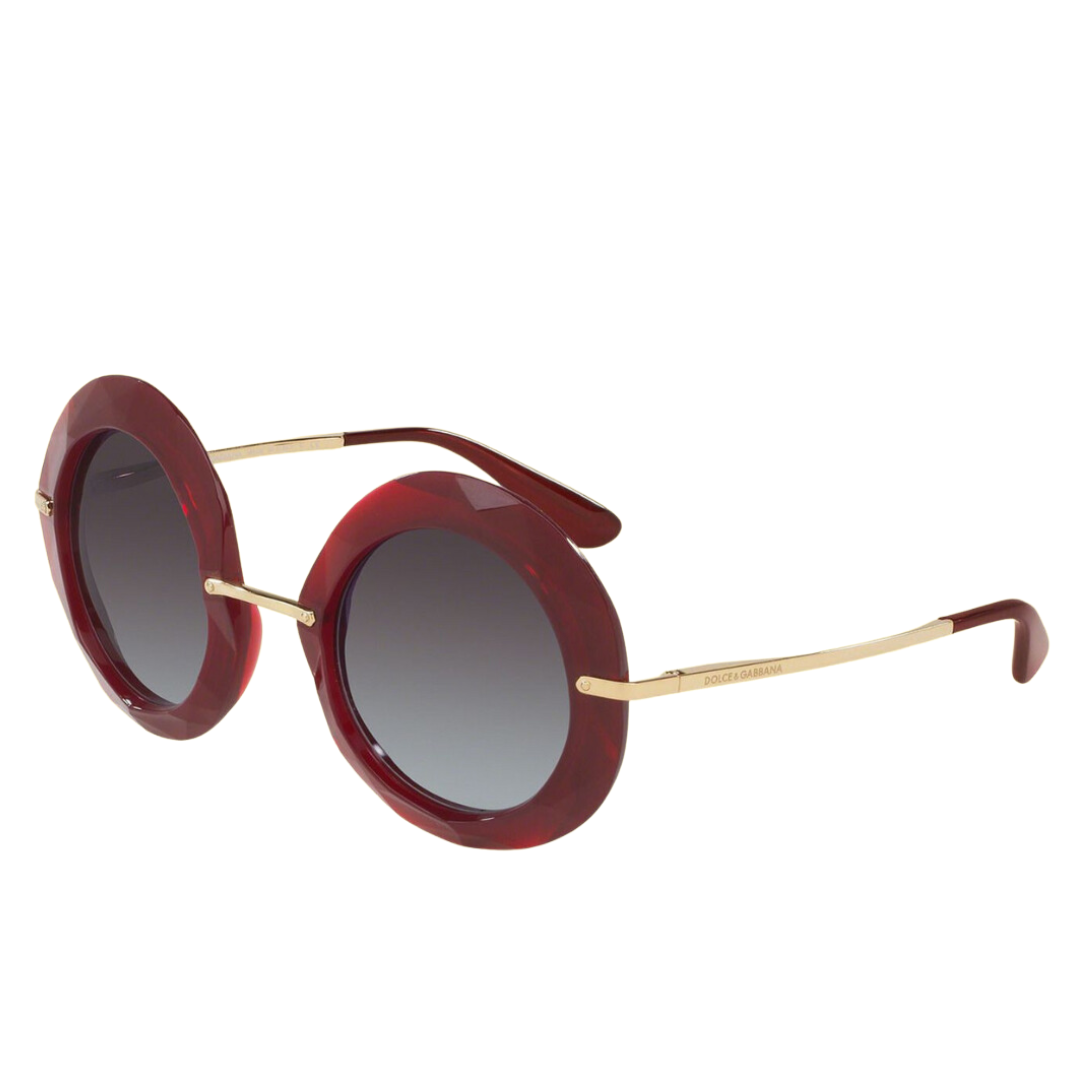 Dolce and Gabbana - Sunglasses for Women, Transparent Red-Grey Gradient - 50-27-135 mm